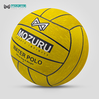 MOZURU Logo personnalisé Couleur Offre Spéciale Haute Qualité Taille 5 Sports Caoutchouc Water Polo Ball