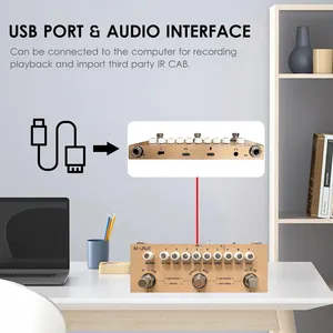 Processeur de guitare acoustique Cube <span class=keywords><strong>M</strong></span>-VAVE Baby AC Pro 9 AMP/IR Sims Dly/Chs/Rvb <span class=keywords><strong>FX</strong></span> Interface audio USB Type-C Recharge - Product Image 3