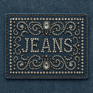 High-end custom-designed clothing labels with free design and special textured fabric <b>backing</b> - Product Image 5