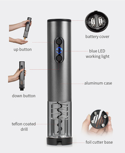 Articles cadeaux les plus vendus du nouvel an <span class=keywords><strong>2023</strong></span> ouvre-bouteille de vin électrique Rechargeable par USB accessoires de Bar ensemble cadeau avec Logo gravé - Product Image 6