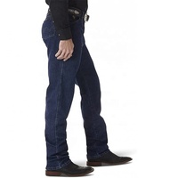 Venta al por mayor de jeans de mezclilla para hombre, corte recto, cintura media, lavado de color, temporada de primavera, ecológicos, casuales, elásticos, con estampado.