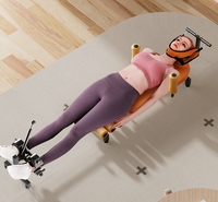 TBFIT Lit de traction lombaire manuel professionnel pour la maison, machine d'étirement de la colonne cervicale, équipement de thérapie pour soulager les douleurs dorsales