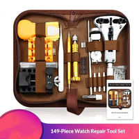Kit d'outils de réparation de montres 149 pièces, ensemble de remplacement de piles, ouvre-boîtier, outil de démontage de maillons, kit d'horloger, Chine
