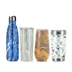 Groothandel 20 Oz & 30Oz Dubbele Wand Vacuüm Geïsoleerde Herbruikbare Reizen Koffiemokken Wijn Cups 20 Oz Rvs water Tumbler