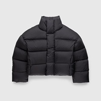 Vestes bomber matelassées d'hiver pour hommes avec logo personnalisé, streetwear, fabricants de vêtements décontractés de créateurs, veste à fermeture éclair en duvet pour hommes
