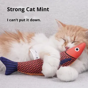 Wholesale Hot Selling Catnip Toy Resistant Plush <strong>Cat</strong> Toys Bite <strong>t</strong> Catnip Filled Cartoon <strong>Cat</strong> Teething Chew Toy for All <strong>Cats</strong> - Product Image 4