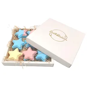 Hot Bán Funny Star Tạo Bọt Bath Nhãn Hiệu Riêng Handmade Colorant Bubble Tự Nhiên Vegan Hữu Cơ CBD Tắm Bom Cho Trẻ Em Quà Tặng Se