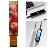 Layar LCD TFT IPS 3.71 Inci 240x960 SPI+RGB dengan Driver ST7701S, 16.7 Juta Warna, Layar Ultra Lebar untuk Panel Rumah Pintar dan Peralatan Uji