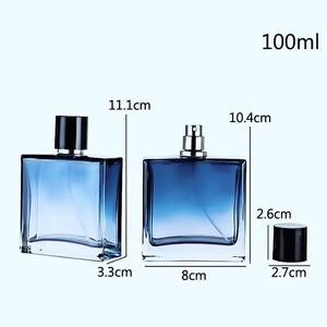 High Quality Wholesale Factory Transparent Custom <b>30ml</b> 50ml 100ml Glass <b>Bottles</b> Spirit <b>Bottle</b> with Lid for <b>Perfume</b> - Product Image 1