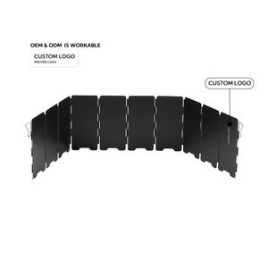 Paravento per Fornello da Campeggio Pieghevole in 8 Piastre di Alluminio, Copertura Antivento per Fornello a <span class=keywords><strong>Gas</strong></span> - Product Image 6