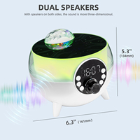 Haut-parleur Bluetooth ST170 avec support de charge sans fil pour téléphone, lecture de carte TF, projection lumineuse et machine à bruit blanc pour le sommeil
