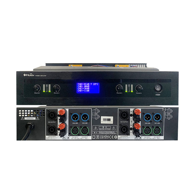 Professional 4 Channel Digital Dsp 4x250W Class d Audio Power Amplifier