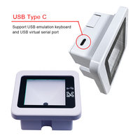 Lector de Códigos QR 1D/2D ABS, ISO 14443A 13.56MHz, RS485, USB, Wiegand, Tarjetas Inteligentes de Proximidad para Control de Acceso