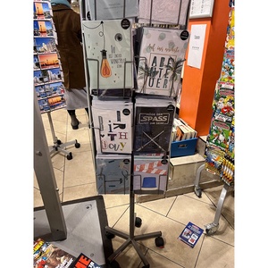 Magasin de détail calendrier Brochure livre carte postale présentoir métal carte de voeux présentoir - Product Image 6