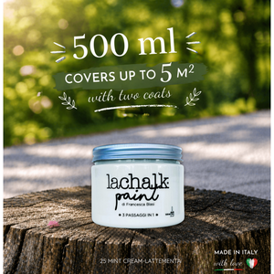 25 MINT CREAM 500 ml LaChalk the evolution of <b>chalk</b> paint Where <b>chalk</b> meets resin: Hybrid <b>Chalk</b> Resin Paint made in Italy - Product Image 2