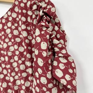Robe taille mince à col en V imprimé cerise douce pour femmes robes japonaises <span class=keywords><strong>printemps</strong></span> été - Product Image 5