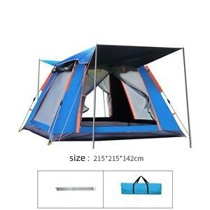 Carpa Impermeable para 4 Estaciones, para 5 Personas, de Una y Dos Capas, Material Oxford, Equipo de Camping y Senderismo - Product Image 2
