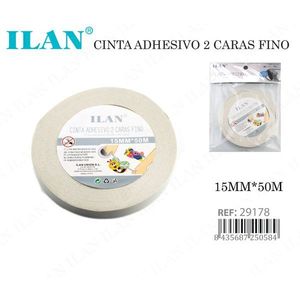 Nastro Adesivo Plastico Bifacciale Sottile ILAN 15mm X 50m per Cucito a Macchina e Lavori Artigianali di Precisione - Product Image 3