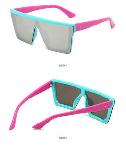 サングラスの大きな特大の正方形のレンズフレームメガネ - Product Image 5