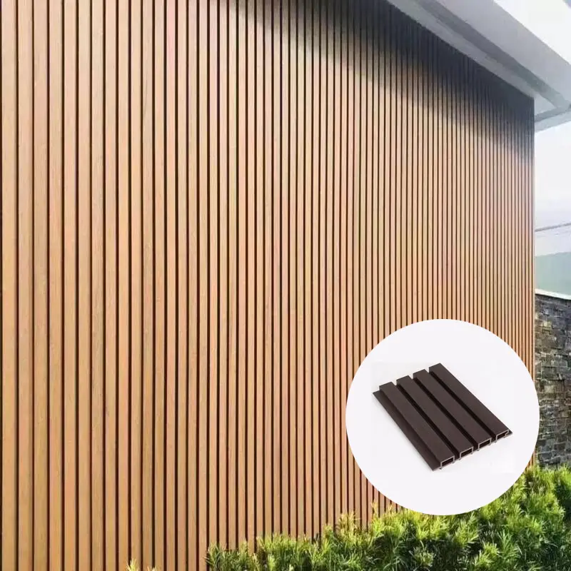 Outdoor Waterproof Fireproof Acoustic Wall Panel Wpc Wall Cladding Exterior Cladding Houses Outdoor Wpc Fence Wall Pa