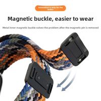Bracelet de montre sport multicolore personnalisable, bracelet magnétique en nylon tressé compatible avec Xiaomi Mi Band 10 9 8