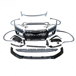 Accessori Auto in Materiale PP, Paraurti per <span class=keywords><strong>Audi</strong></span> <span class=keywords><strong>Q5</strong></span> 2017-<span class=keywords><strong>2020</strong></span>, Conversione al Modello RSQ5 con Paraurti, Griglie e Diffusore - Product Image 1