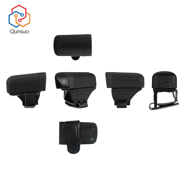 Factory Wholesale Mini Ring for Blue Tooth 2D Barcode Scanner Pocket Barcode Reader for Efficient Warehouse Management in Stock