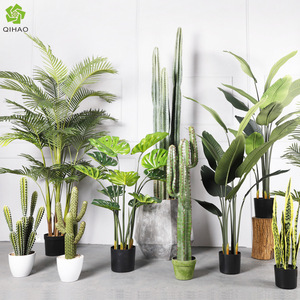 QIHAO Artificial <b>Potted</b> Plants Large Size High Simulation Indoor Decor Greenery - Product Image 1