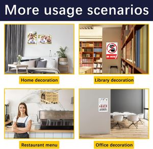 HTPmart 30x40cm <span class=keywords><strong>cadre</strong></span> photo en verre de sublimation blanc <span class=keywords><strong>personnalisé</strong></span> montage mural en verre trempé bricolage <span class=keywords><strong>cadre</strong></span> photo <span class=keywords><strong>affiche</strong></span> pour la décoration intérieure - Product Image 5