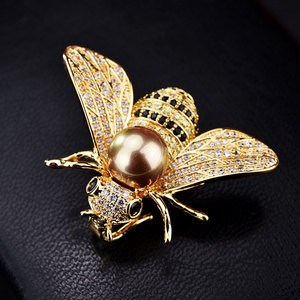 Broche Abeille En Alliage Et Strass - Pour Femme, Fille, Personnalité, Maternelle