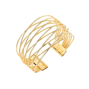 Bracelet polyvalent en alliage plaqué or, givré, multicouche, haut de gamme, tendance, géométrique, superposition classique, vintage, transfrontalier - Product Image 1