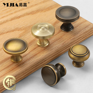 Solid <strong>Antique</strong> Brass Gold Finish Pull High-End Wardrobe <strong>Doors</strong> Cupboard Closet <strong>Handles</strong> and Drawer Knobs - Product Image 2