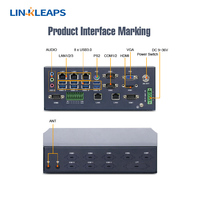 Linkleaps desain 6th & 9th Gen Desktop CPU industri Mini tanpa kipas PC dengan 4 RS485 RS232 COM 5 GbE LAN 2 DDR4 64GB