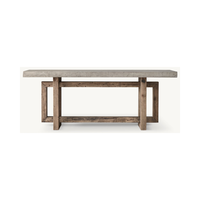 Tables personnalisables de luxe, cadre rustique, meubles de salon en bois recyclé, tables consoles en bois
