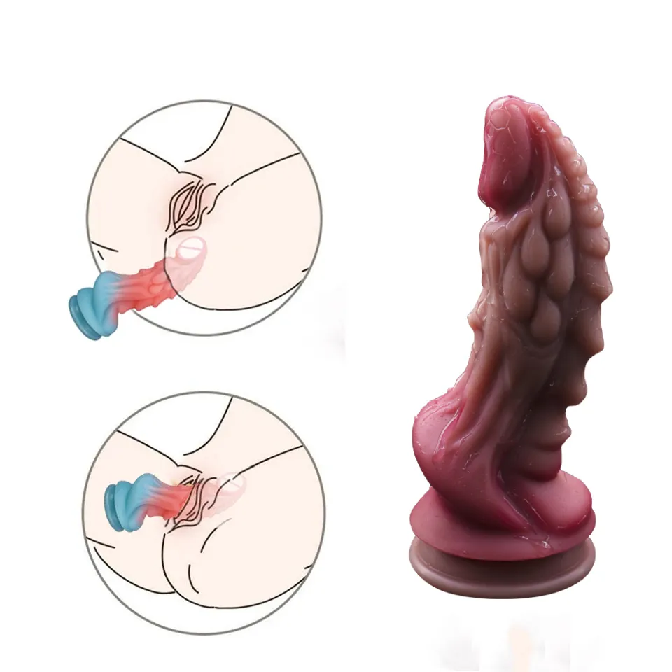 Realistische Dildo Monster Dragon Penis Met Zuignap Grote Lul Dier Anale Dildo Vagina Masturbator Voor Vrouwen Mannen Anale Seksspeeltjes