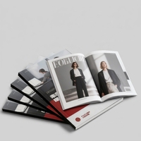 Service d'impression de magazines en gros personnalisé Tous types d'impression en gros de magazines de mode Reliure parfaite