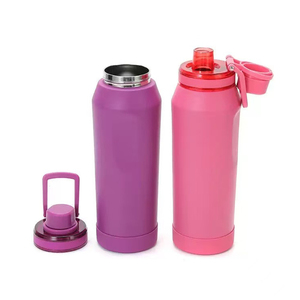 Wholesale Custom Logo 350ml 750ml Reusable Double Wall Stainless Steel Vacuum Insulated Outdoor Travel Water Bottle With Handle - Product Image 3