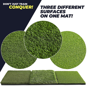 <span class=keywords><strong>Tapis</strong></span> d'entraînement de golf 3 zones (fairway, rough, fringe) 39x17 pouces, surface extra large, 50 tees, pour entraînement intérieur et extérieur - Product Image 2