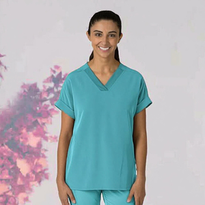 Ensemble de Blouses Médicales Unisexe AMERICAN TRENCH CLOTHING de Haute Qualité, Entièrement Personnalisable, en Tricot Spandex/Polyester avec Détection d'Aiguilles - Product Image 3