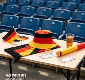 Ensemble Écharpe et Bonnet Personnalisés pour Supporters de Football – Articles de Supporter en Satin pour Clubs Sportifs, Tournois et Événements Corporatifs - Product Image 1
