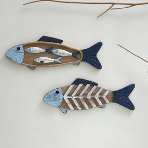 TP TP-35037 - Colgante Decorativo de Madera con Forma de Pez, Estilo Mediterráneo, para Decoración de Paredes de Restaurantes, Bares y Cafeterías - Product Image 1