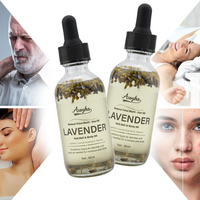 Composé naturel de qualité thérapeutique pour les cheveux du corps du visage 60ML et 120ML odeur douce et fraîche infusée de lavande