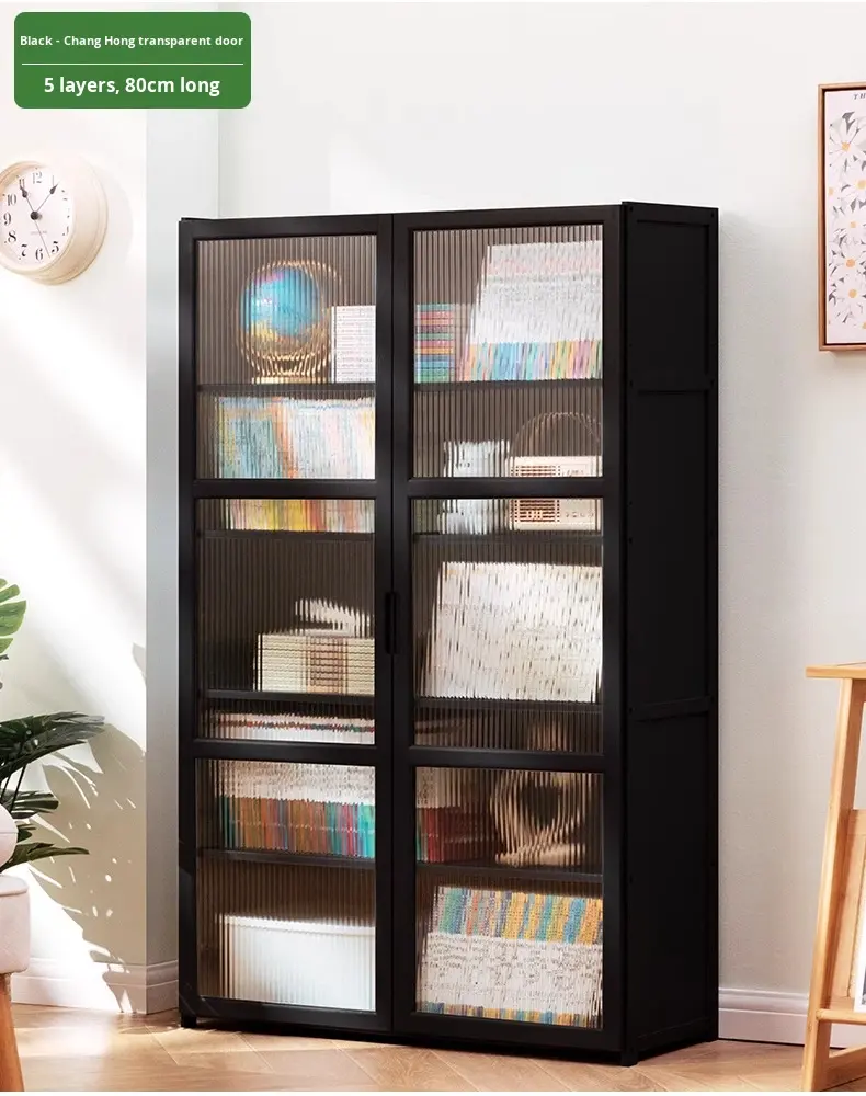 Changhong transparent door+black+5-layer+80cm+double door