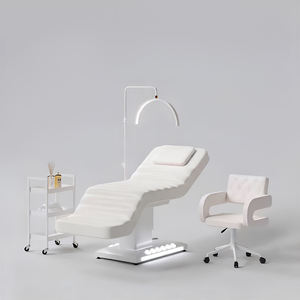 Black Electric Massage Table <b>Bed</b> Adjustable Salon Treatment Chair with <b>LED</b> Lamp and Control PanelBeauty Salon Esthetician Furnit - Product Image 6