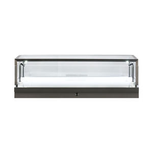 Truy cập hàng đầu hiển thị trang sức dẫn ánh sáng hiển thị trường hợp kính trưng bày với đường sắt - Product Image 3