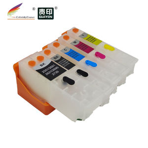 (RCE2621) Cartouche d'encre rechargeable pour <span class=keywords><strong>Epson</strong></span> 2621 2631 T2621 T2631 <span class=keywords><strong>XP</strong></span>-<span class=keywords><strong>605</strong></span> <span class=keywords><strong>XP</strong></span>-600 <span class=keywords><strong>XP</strong></span>-700 <span class=keywords><strong>XP</strong></span>-800 Kcmy 1 Set - Product Image 2