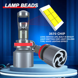 라이트 LED 헤드라이트 9V-80V 84w H7 A80 하이빔 및 로우빔 자동차 헤드라이트용 렌즈 H4 9006 범용 - Product Image 4