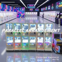 Distributeur de balles à monnayeur double couche pour capsules surprise, machine de jeu d'arcade en métal pour centres de divertissement, pour les 6 ans et plus