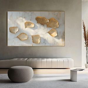 Décoration murale verticale texturée, art mural 3D fait main, grande peinture abstraite minimaliste sur toile, cadeau de déménagement unique - Product Image 5