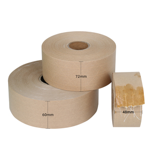 Fiber Reinforced Acrylic Single Sided Water Activated Tape <b>Strong</b> Stickiness for 65kg <b>Boxes</b> Easy Mark Packing Sealing Tape - Product Image 1